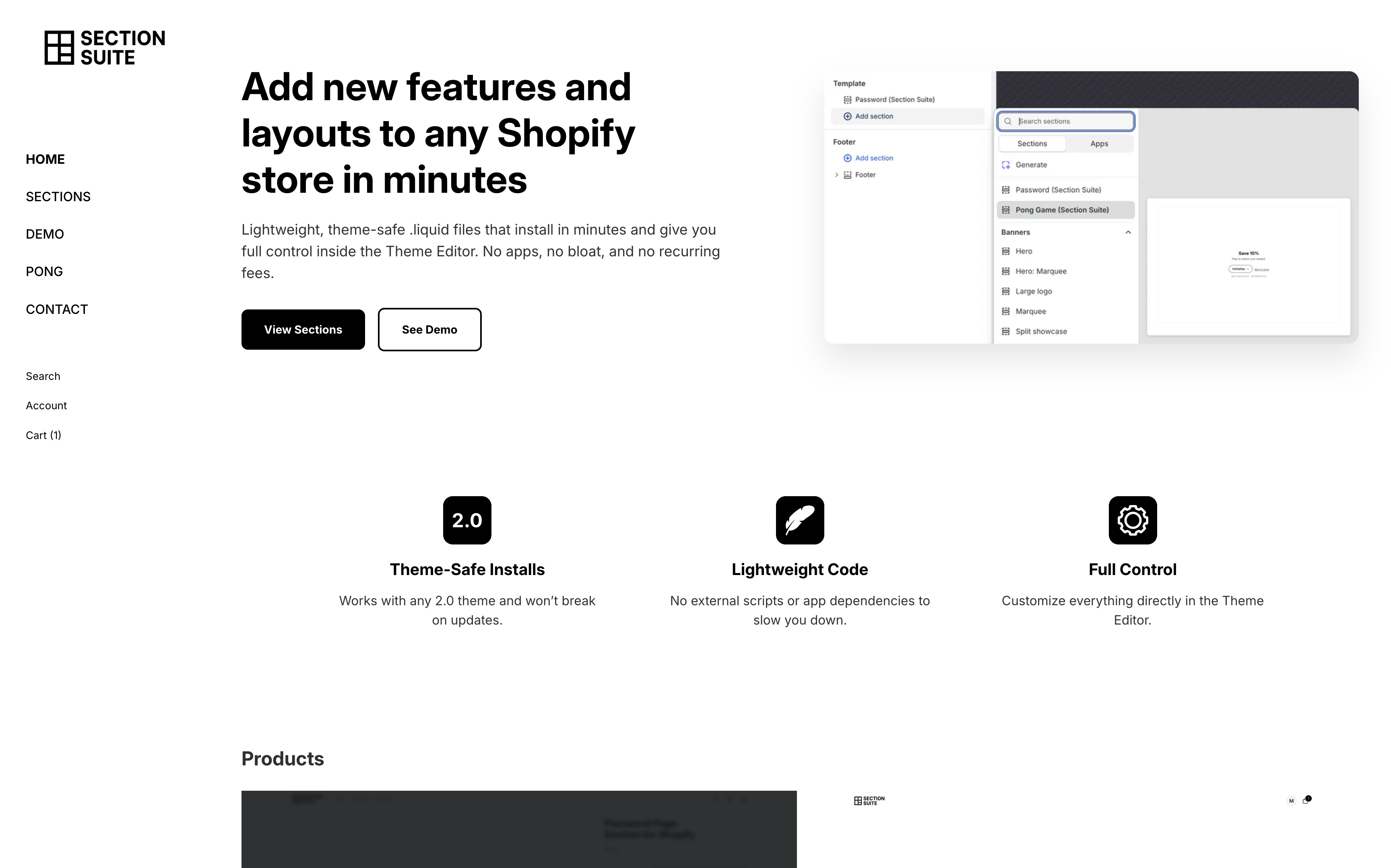 Sidebar Section for Shopify